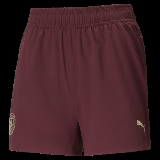 Pantalones cortos de local de mujeres Manchester City 2024/25 - Rojo