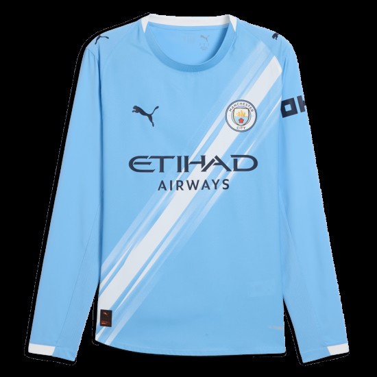 Camiseta Manga Larga Local Manchester City 2025/26 Niño