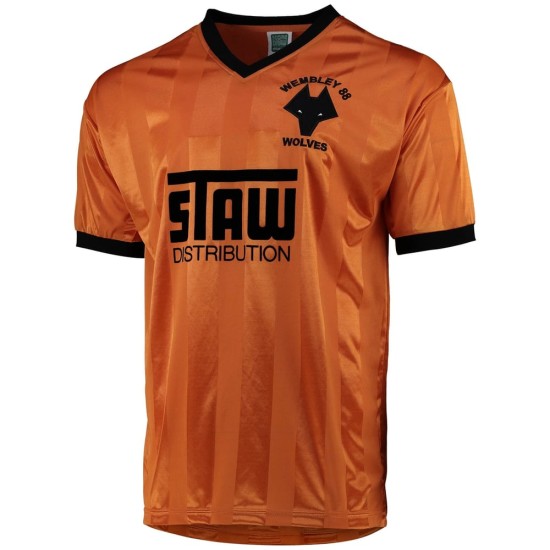 Camiseta retro Sherpa Van Trophy hombre Wolverhampton Wanderers 1988 Camiseta retro Sherpa Van Trophy hombre Wolverhampton Wanderers 1988