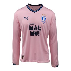 Camiseta de Visitante de Manga Larga Malmö FF 2025 para Niño - Rosa