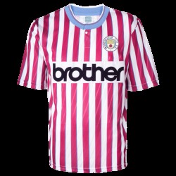 Camiseta Retro de Visitante Manchester City 1988 para Hombre