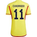 Juan Cuadrado #11 Colombia Camiseta de Local Mundial 2022 Juan Cuadrado #11 Colombia Camiseta de Local Mundial 2022