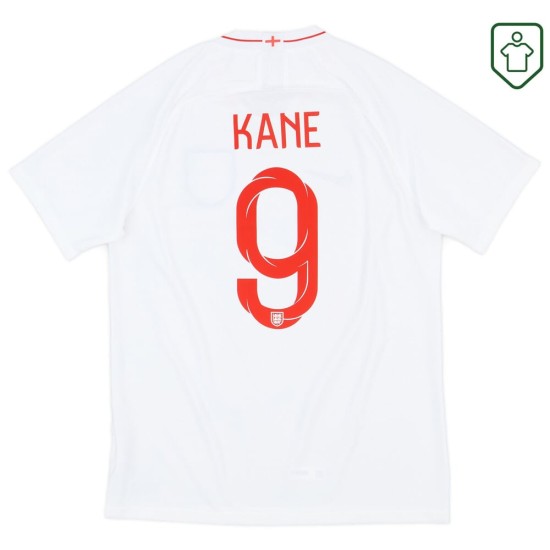 Camiseta retro local Inglaterra 2018/19 para hombre Kane #9