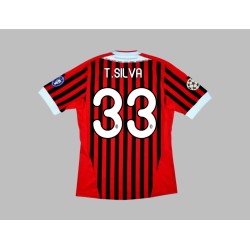 Camiseta de casa T.SILVA Milan 2011/12 para niños