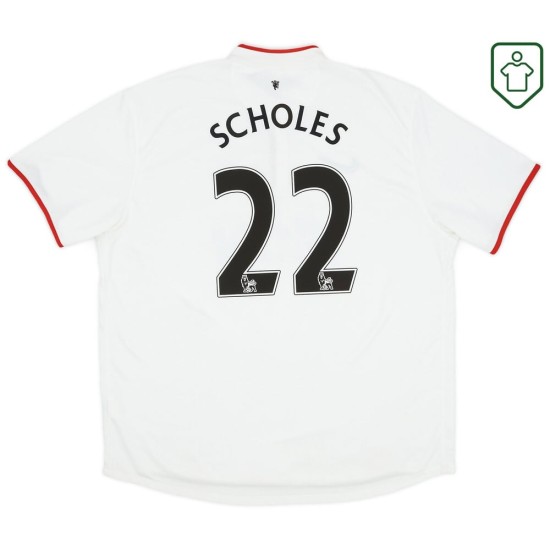 Camiseta retro visitante hombre Manchester United 2012/14 Scholes #22 Camiseta retro visitante hombre Manchester United 2012/14 Scholes #22