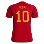 Pedri #10 España Camiseta de Local Mundial 2022