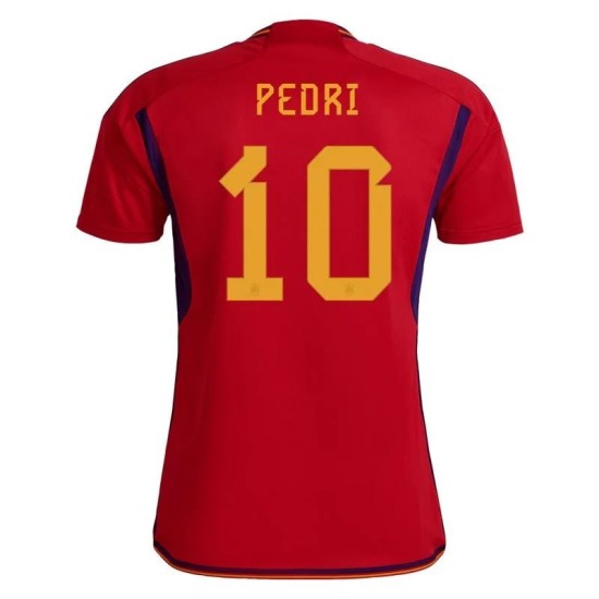 Pedri #10 España Camiseta de Local Mundial 2022