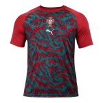 Camiseta de Entrenamiento Prepartido de la Copa Mundial 2026 de Portugal Tercera Equipación Roja para Mujer