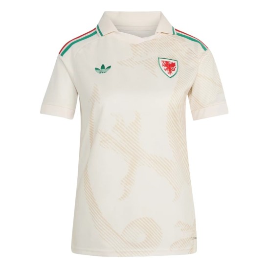 Camiseta Mundial 2026 Visitante Gales Mujer Camiseta Mundial 2026 Visitante Gales Mujer