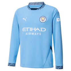 Camiseta de manga larga de niños Manchester City 2024/25 - Local