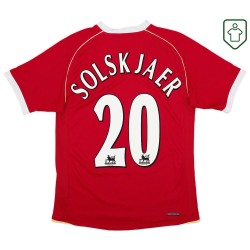 Camiseta retro local hombre Manchester United 2006/07 Solsjkaer #20