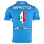 Camiseta Niño Napoli 2024/25 Local Campeones de Italia