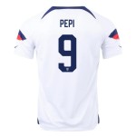Ricardo Pepi #9 USMNT Camiseta de Local Mundial 2022 Ricardo Pepi #9 USMNT Camiseta de Local Mundial 2022