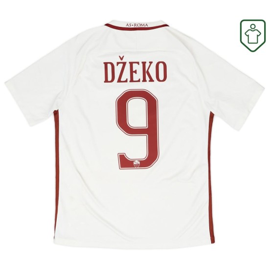 Camiseta retro Roma 2016/17 visitante para hombre Džeko #9