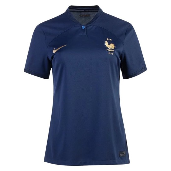 Camiseta Femenina Francia de Local Mundial 2022
