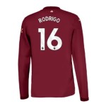 Camiseta tercera RODRIGO Manchester City 2024/25 de manga larga para niños Camiseta tercera RODRIGO Manchester City 2024/25 de manga larga para niños