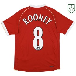 Camiseta retro local hombre Manchester United 2006/07 Rooney #8