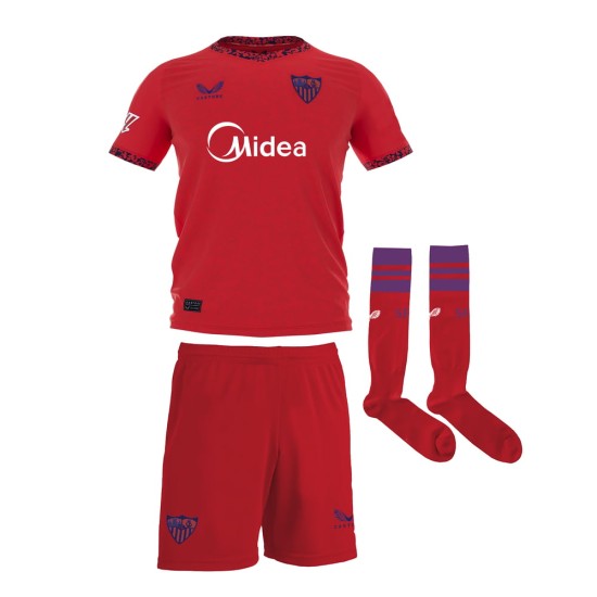Kit de visitante de niño Sevilla FC 2024/25 Kit de visitante de niño Sevilla FC 2024/25
