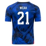 Timothy Weah #21 USMNT Camiseta de Visita Mundial 2022