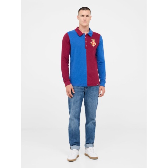 Camiseta Retro de Manga Larga Casa FC Barcelona 1899 para Hombre