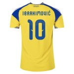 Camiseta Auténtica Local Suecia 2026 para Niño IBRAHIMOVIĆ #10 Camiseta Auténtica Local Suecia 2026 para Niño IBRAHIMOVIĆ #10