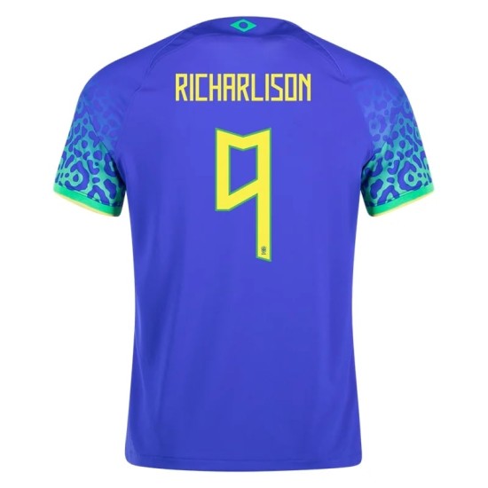 Richarlison #9 Brasil Camiseta de Visita Mundial 2022