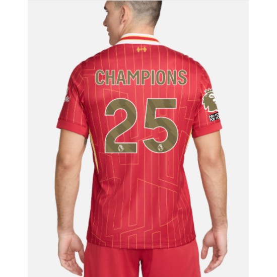 Camiseta Niño Liverpool 2024/25 Local Campeones LFC - CAMPEONES 25
