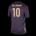 Jude Bellingham #10 Inglaterra Camiseta de Visita EURO 2024 Jude Bellingham #10 Inglaterra Camiseta de Visita EURO 2024