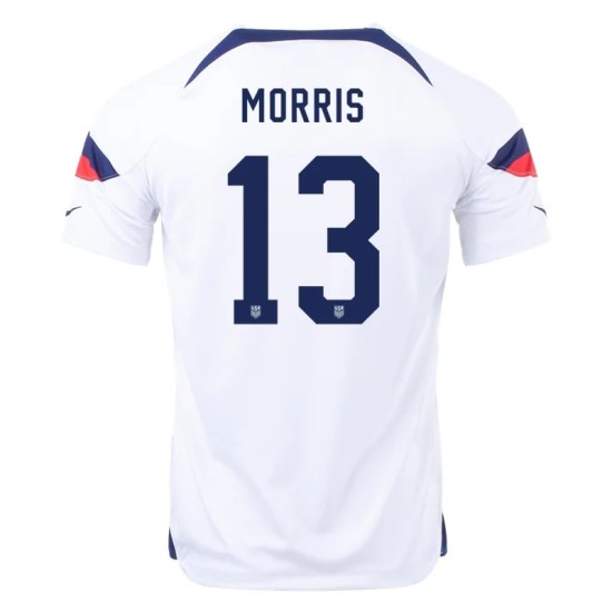 Jordan Morris #13 USMNT Camiseta de Local Mundial 2022 Jordan Morris #13 USMNT Camiseta de Local Mundial 2022