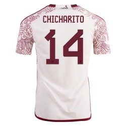 Javier Hernandez Chicharito #14 México Camiseta de Visita Mundial 2022