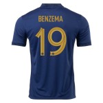 Karim Benzema #19 Francia Camiseta de Local Mundial 2022 Karim Benzema #19 Francia Camiseta de Local Mundial 2022