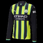 Camiseta de manga larga de visitante de hombres Manchester City 2024/25 Camiseta de manga larga de visitante de hombres Manchester City 2024/25