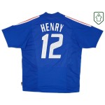 Camiseta retro local Francia 2002/04 para hombre Henry #12