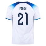 Phil Foden #21 Inglaterra Camiseta de Local Mundial 2022