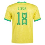 Gabriel Jesus #18 Brasil Camiseta de Local Mundial 2022