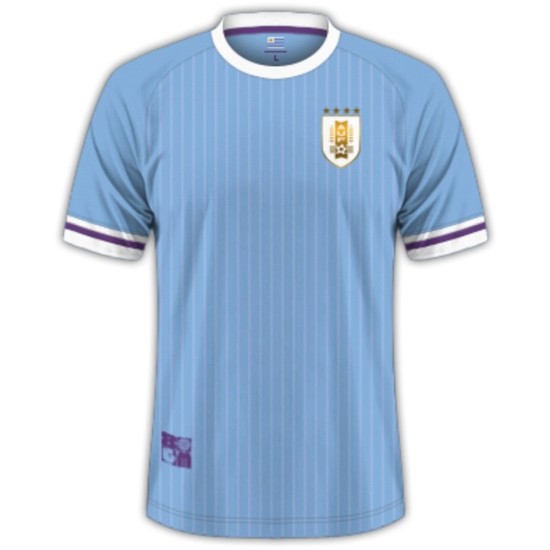 Uruguay Camiseta Versión Jugador de Local Copa América 2024