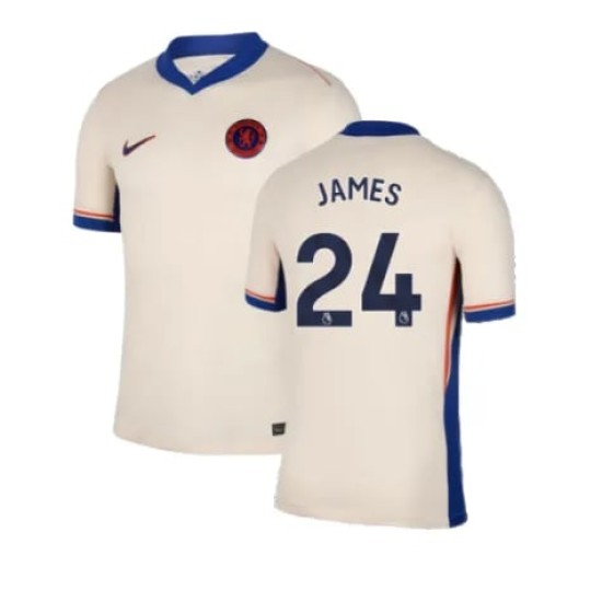 Camiseta de visitante JAMES Chelsea 2024/25 para niños Camiseta de visitante JAMES Chelsea 2024/25 para niños