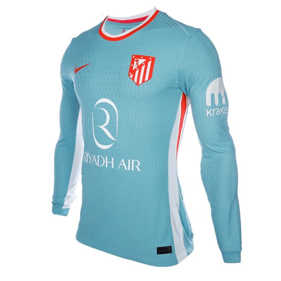 Camiseta de manga larga de visitante de hombre Atlético Madrid 2024/25 Camiseta de manga larga de visitante de hombre Atlético Madrid 2024/25