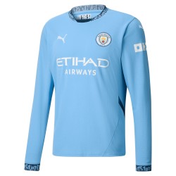 Camiseta de manga larga de local de hombres Manchester City 2024/25