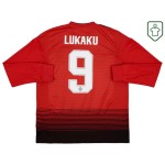 Camiseta retro local manga larga hombre Manchester United 2018/19 Lukaku #9 Camiseta retro local manga larga hombre Manchester United 2018/19 Lukaku #9
