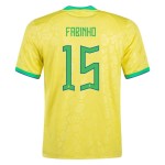 Fabinho #15 Brasil Camiseta de Local Mundial 2022