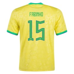 Fabinho #15 Brasil Camiseta de Local Mundial 2022