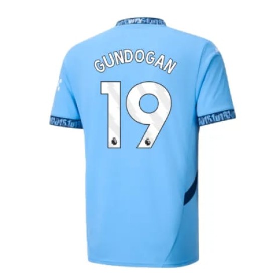 Camiseta de casa GUNDOGAN Manchester City 2024/25 para niños