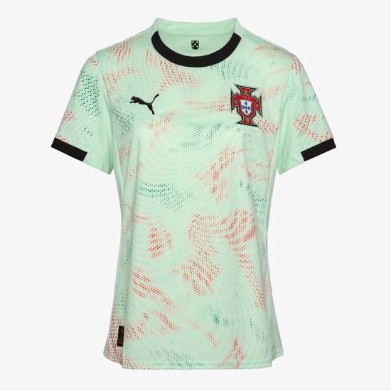 Camiseta de equipo femenino de visita para mujer Portugal 2025 Camiseta de equipo femenino de visita para mujer Portugal 2025