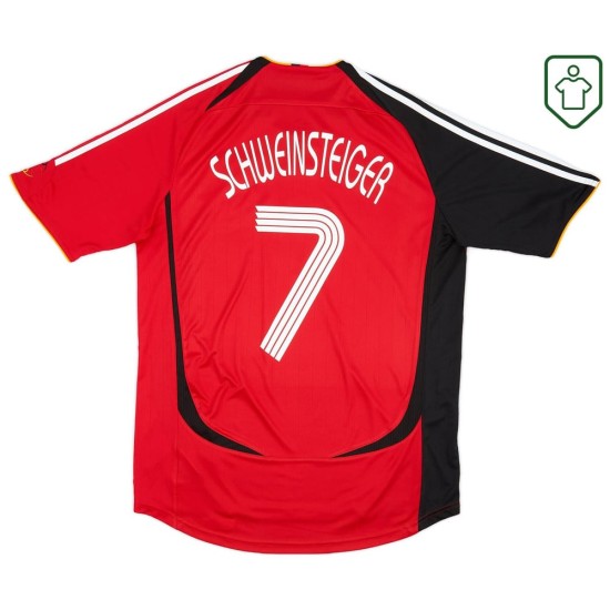 Camiseta retro visitante Alemania 2005/07 para hombre Schweinsteiger #7