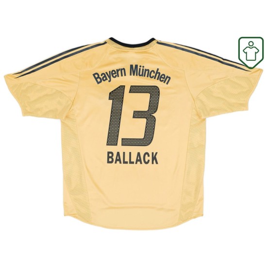 Camiseta retro Bayern Múnich 2004/05 visitante para hombre Ballack #13 Camiseta retro Bayern Múnich 2004/05 visitante para hombre Ballack #13