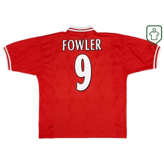 Camiseta retro local hombre Liverpool 1996/98 Fowler #9 Camiseta retro local hombre Liverpool 1996/98 Fowler #9