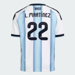 Camiseta Oficial Local Argentina 2026 Mujer L. MARTÍNEZ #22