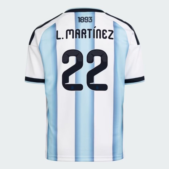 Camiseta Oficial Local Argentina 2026 Mujer L. MARTÍNEZ #22