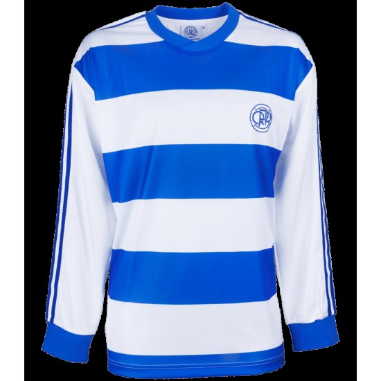 Camiseta Retro Manga Larga Local 1977/78 de Queens Park Rangers de Hombre Camiseta Retro Manga Larga Local 1977/78 de Queens Park Rangers de Hombre